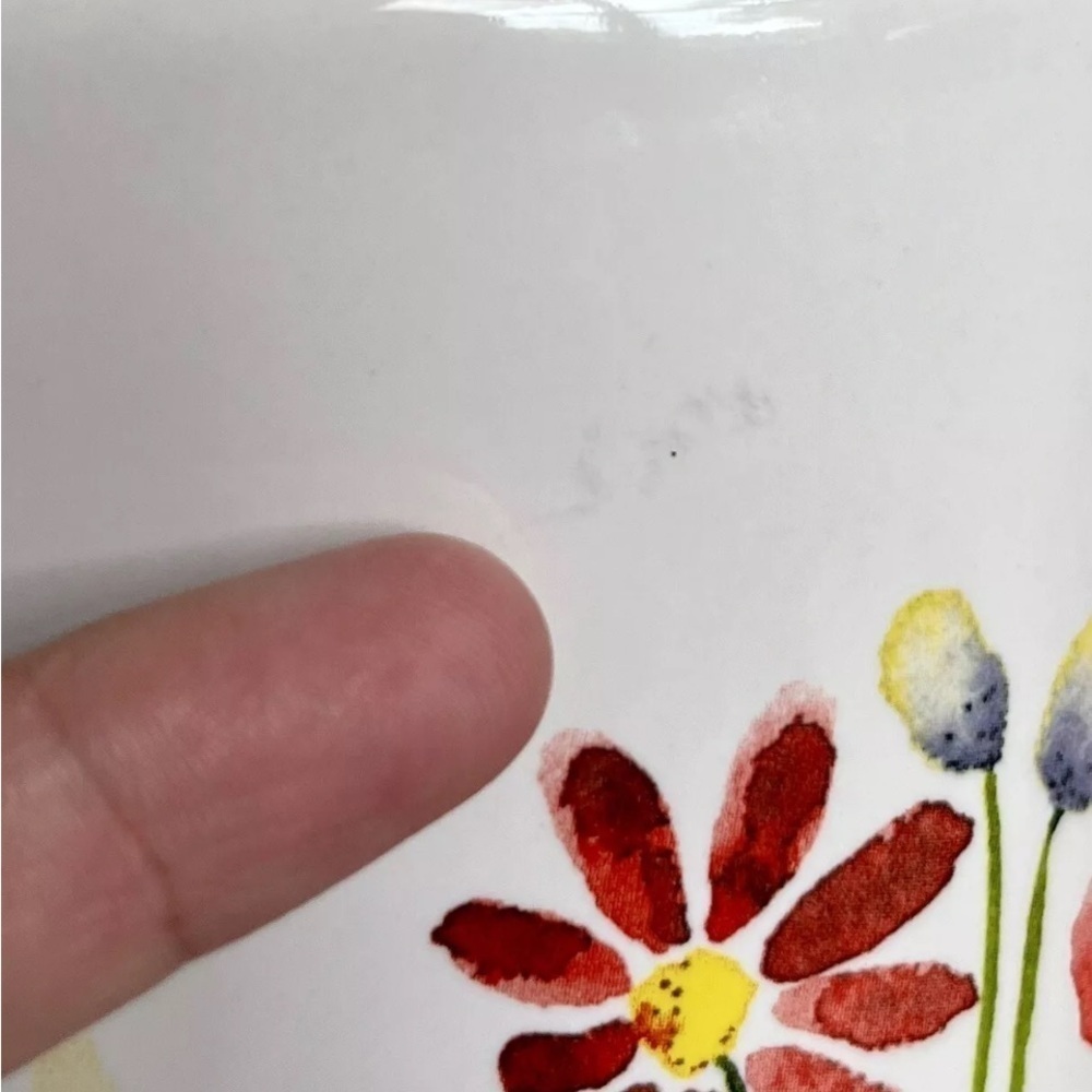 Rae Dunn Artisan Collection 3 Vanity Pieces Stuff & Brushes EUC Floral Holders - Picture 6 of 14